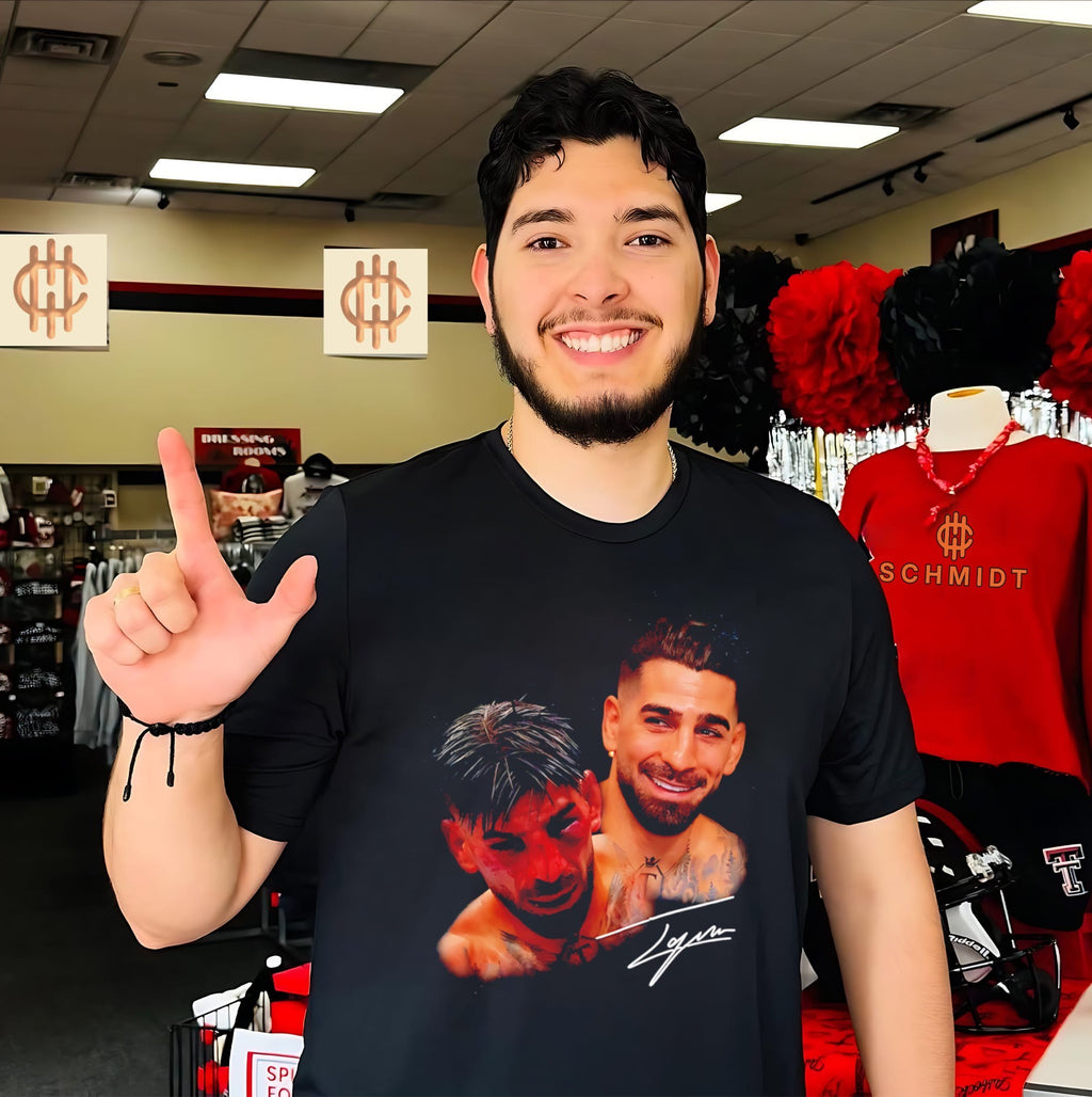 Ilia Topuria UFC smiley face and bleeding face shirt