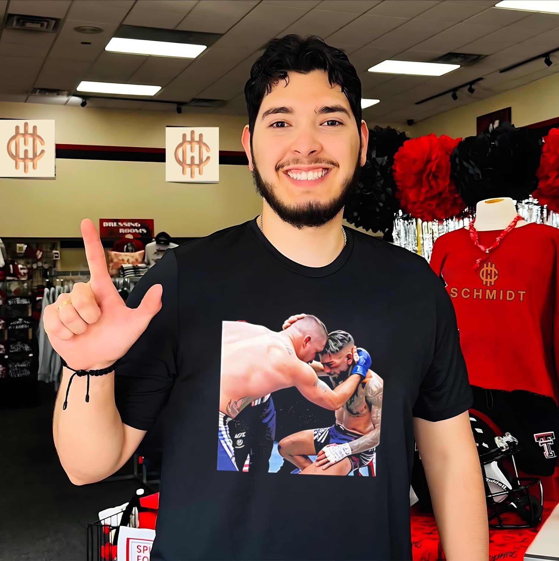 Ilia Topuria and Justin Gaethje 2026 moment shirt