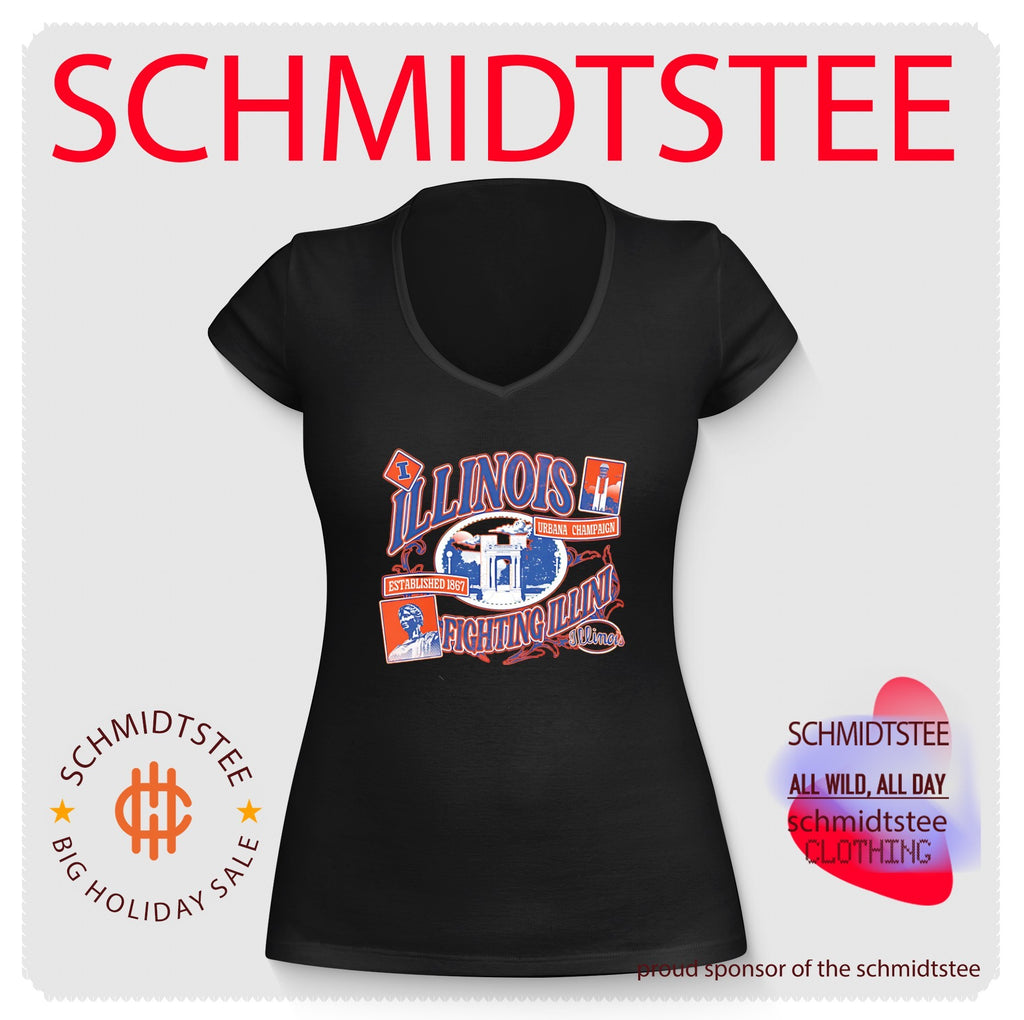 Illinois Fighting Illini Campus Landmark Postage shirt