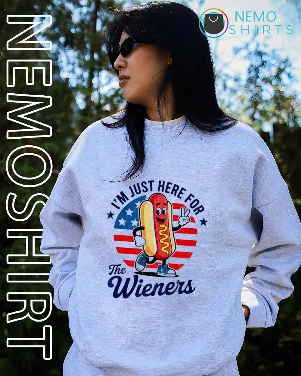 I’m Just Here for the Wieners America 250 July 4th shirt