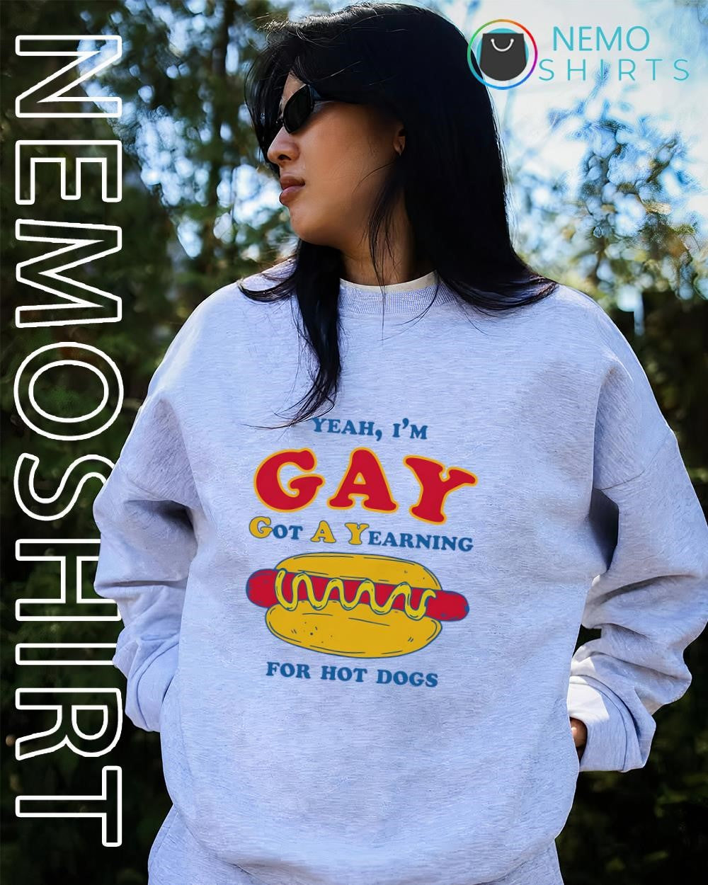 I’m gay got a yearning for hot dogs LGBT Pride shirt