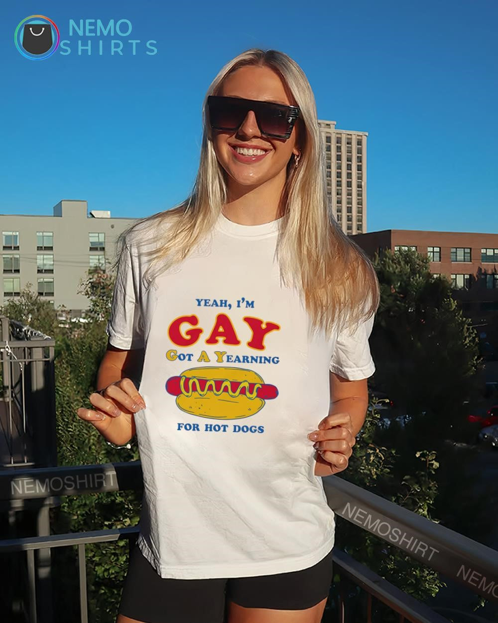 I’m gay got a yearning for hot dogs LGBT Pride shirt