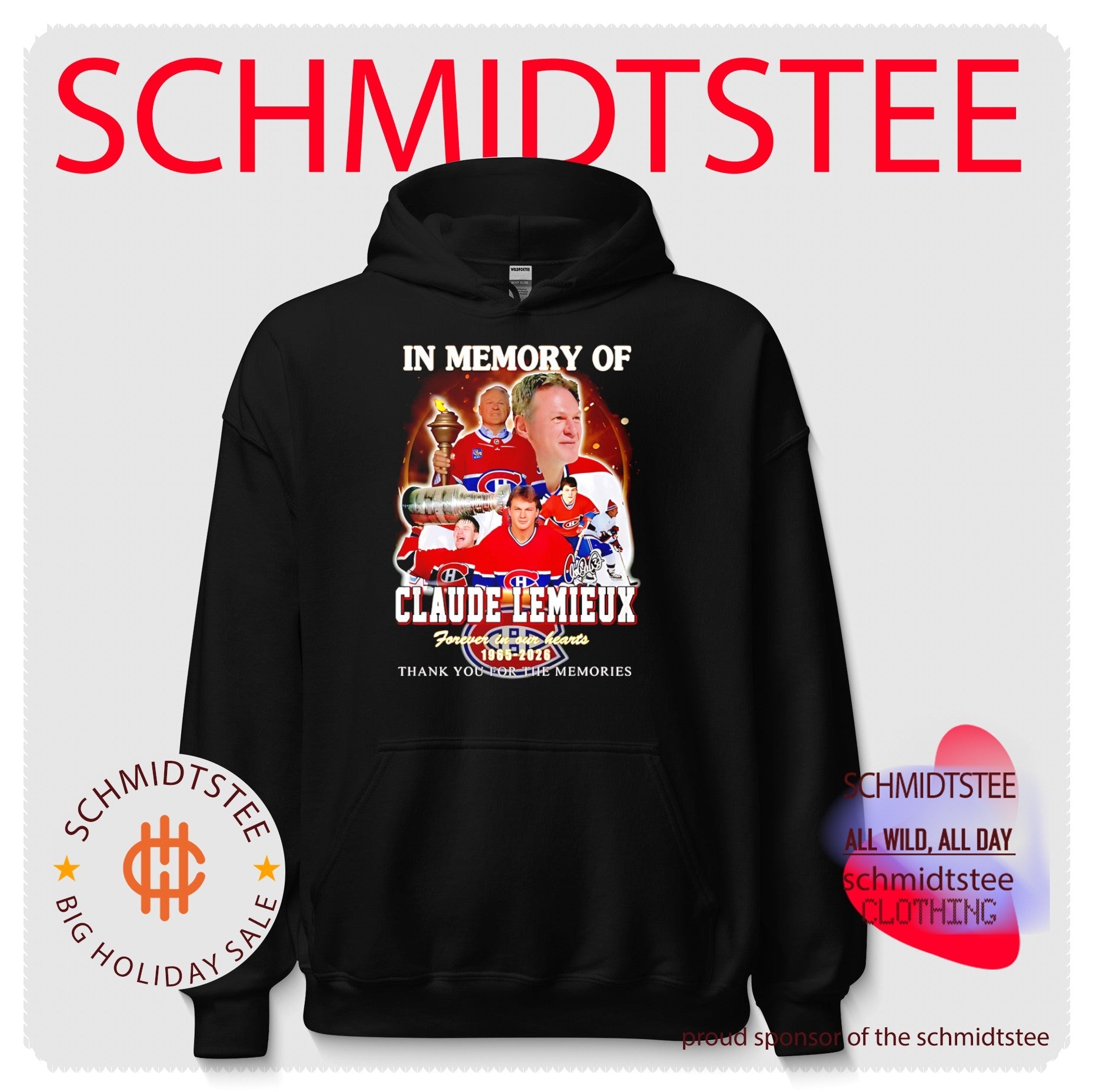 In memory of Claude Lemieux Montreal Canadiens forever in our hearts shirt