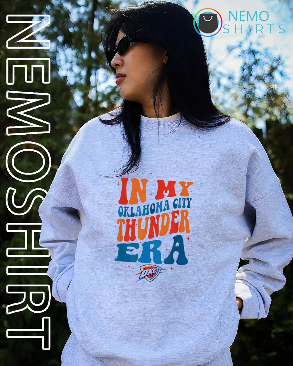 In my Oklahoma City Thunder era OKC logo shirt
