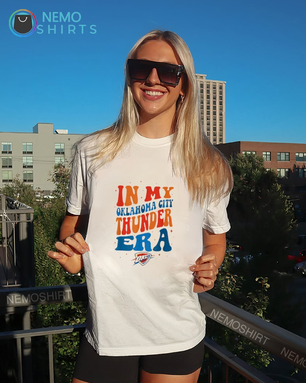 In my Oklahoma City Thunder era shirt