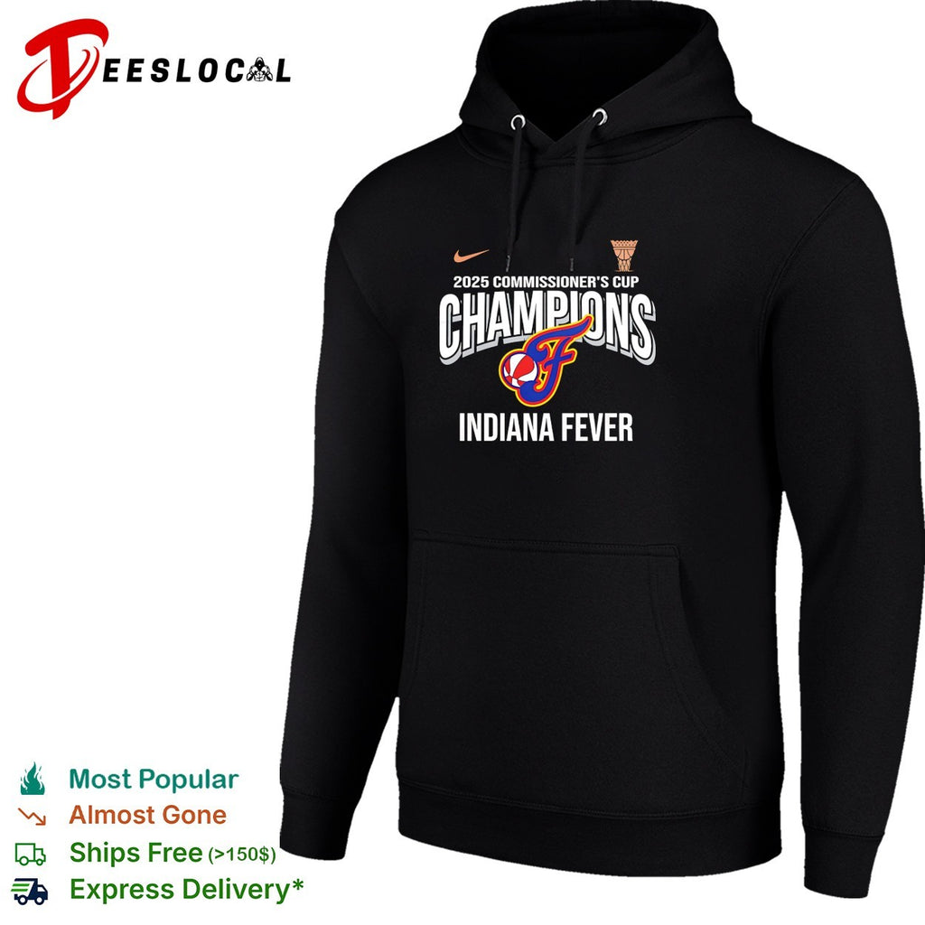 Indiana Fever 2025 Commissioner’s Cup champions shirt