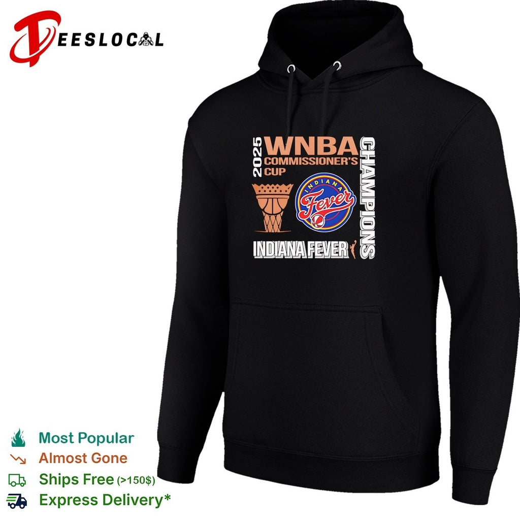 Indiana Fever 2025 WNBA Commissioner’s Cup champions hoop shirt