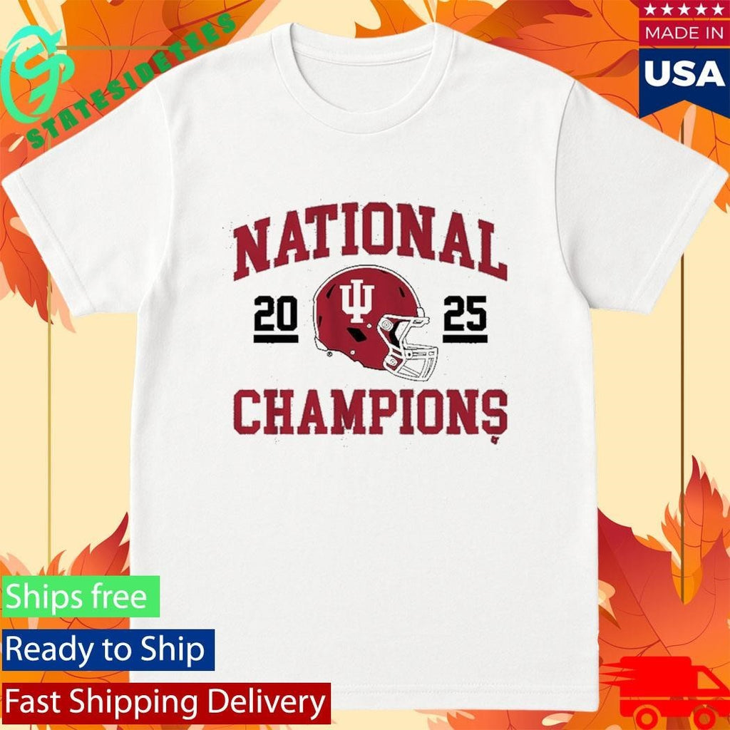 Indiana Football 2025 CFP National Champions Helmet Shirt