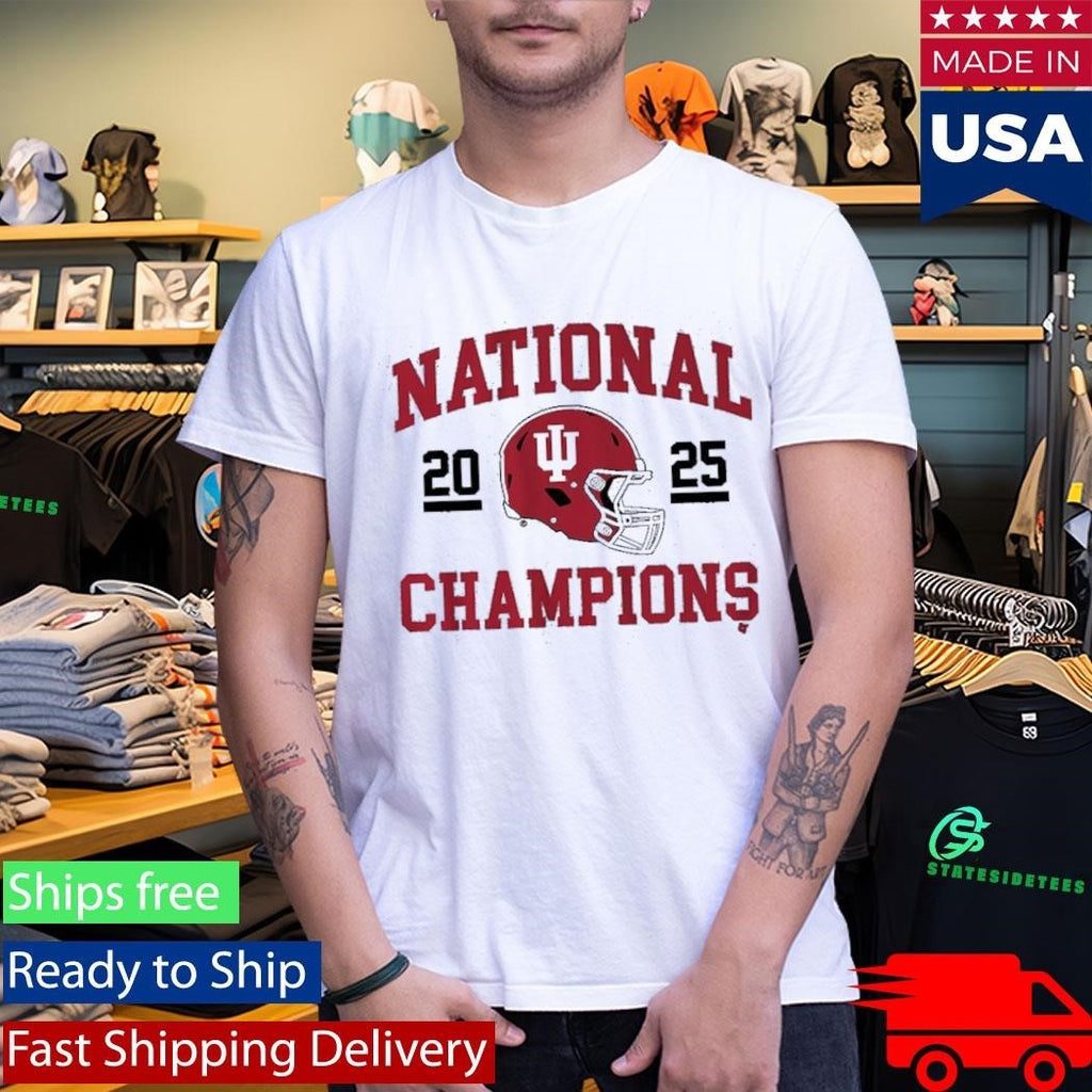 Indiana Football 2025 CFP National Champions Helmet Shirt