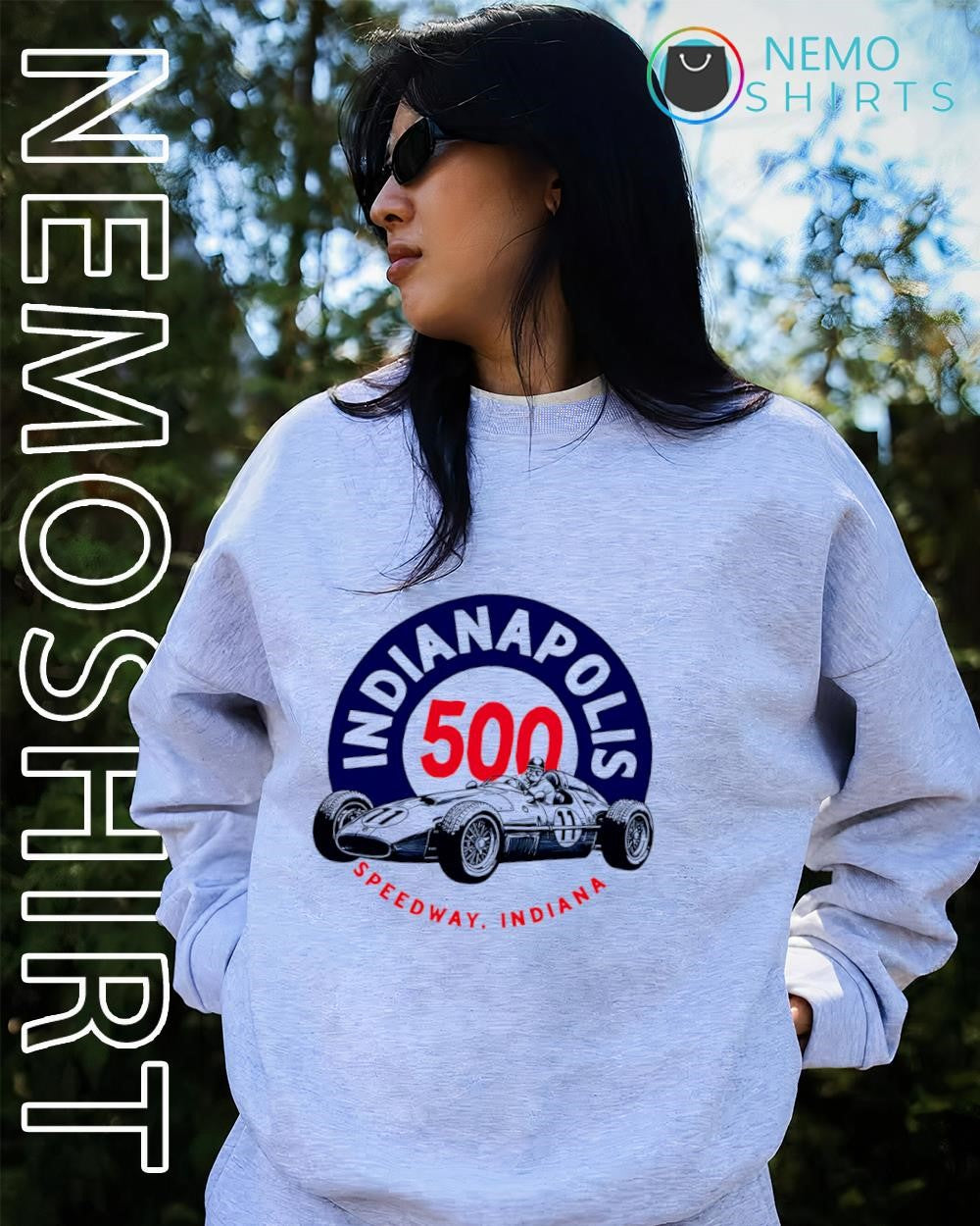 Indianapolis 500 Motor 11 Speedway in Indiana logo shirt