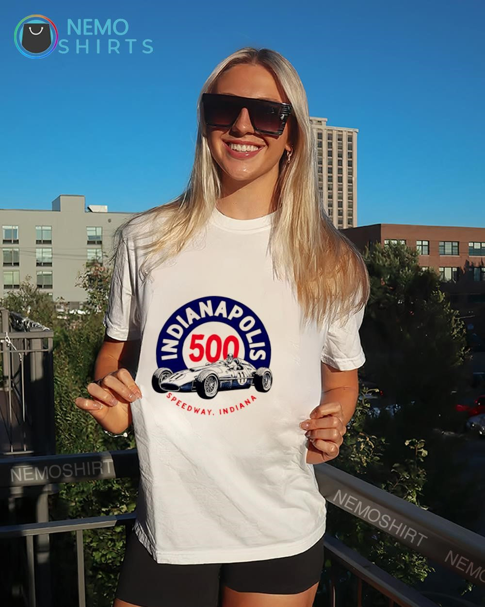 Indianapolis 500 Motor 11 Speedway in Indiana logo shirt