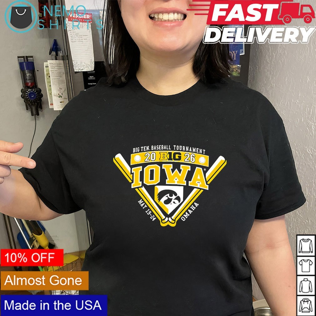 Iowa Hawkeyes 2026 Big Ten Baseball Tournament May 19-24 Omaha shirt