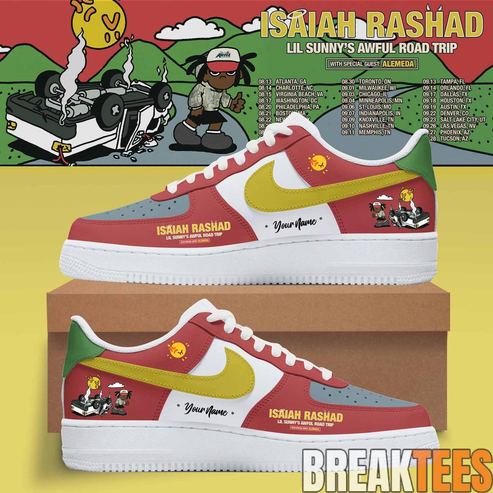 Isaiah Rashad Lil Sunny’s Awful Road Trip Air Force 1 Shoes