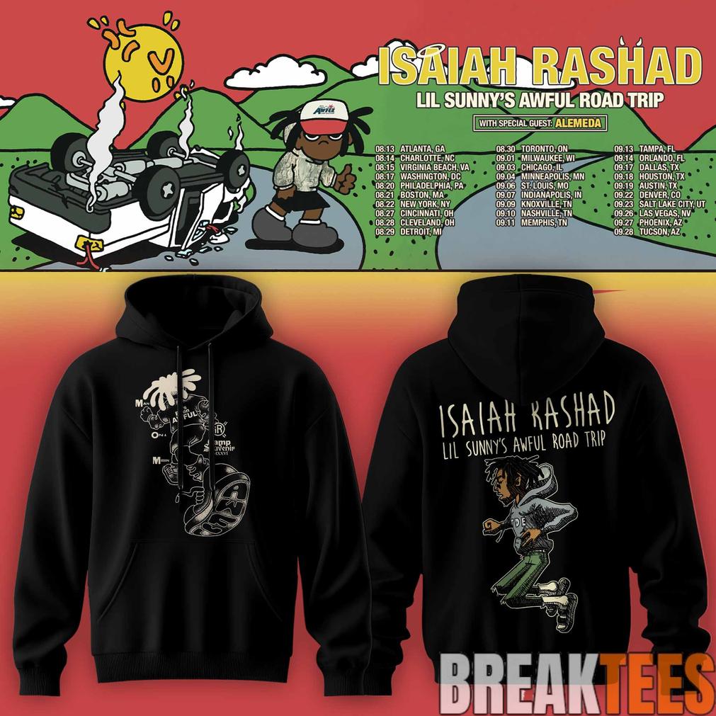 Isaiah Rashad Lil Sunny’s Awful Road Trip Tour Hoodie