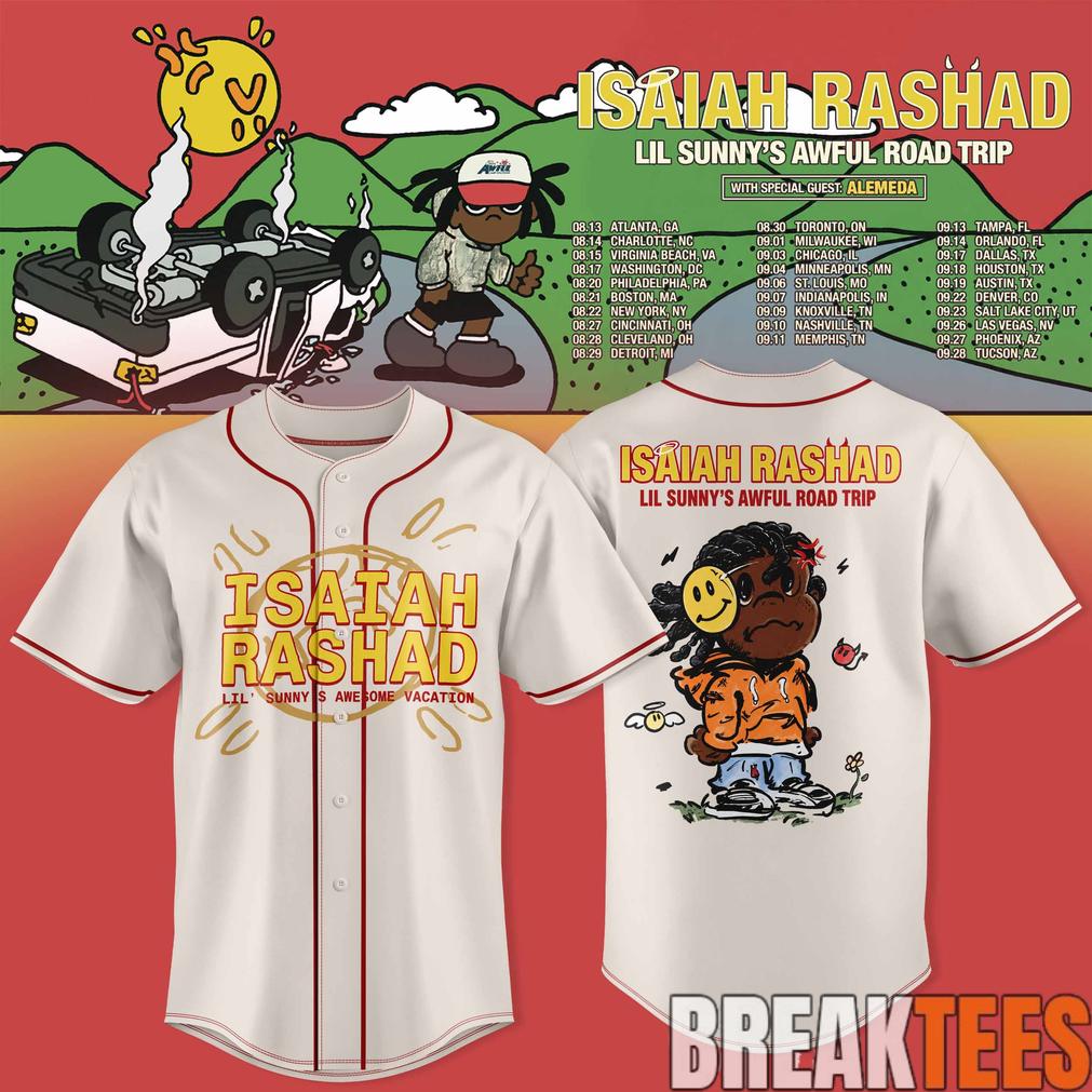 Isaiah Rashad Lil Sunny’s Awful Road Trip Tour Limited Jersey