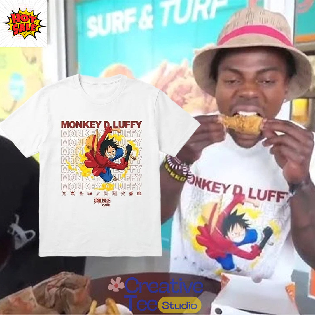 Ishowspeed Popeyes One Piece Luffy 2026 T-Shirt