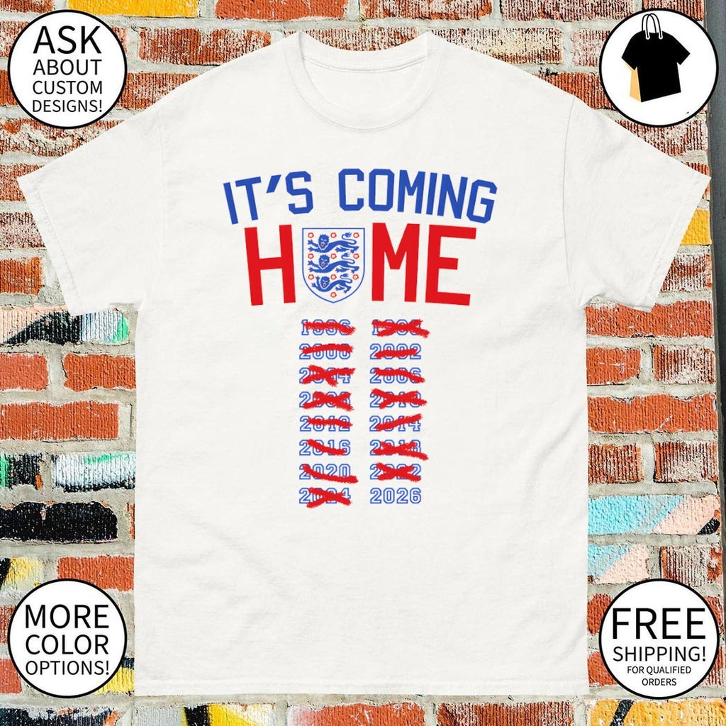 It’s coming home Three Lions England World Cup 1996 2026 shirt
