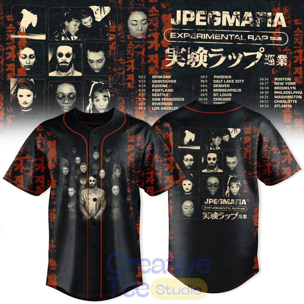 JPEGMAFIA Experimental Rap Tour 2026 Special Baseball Jersey