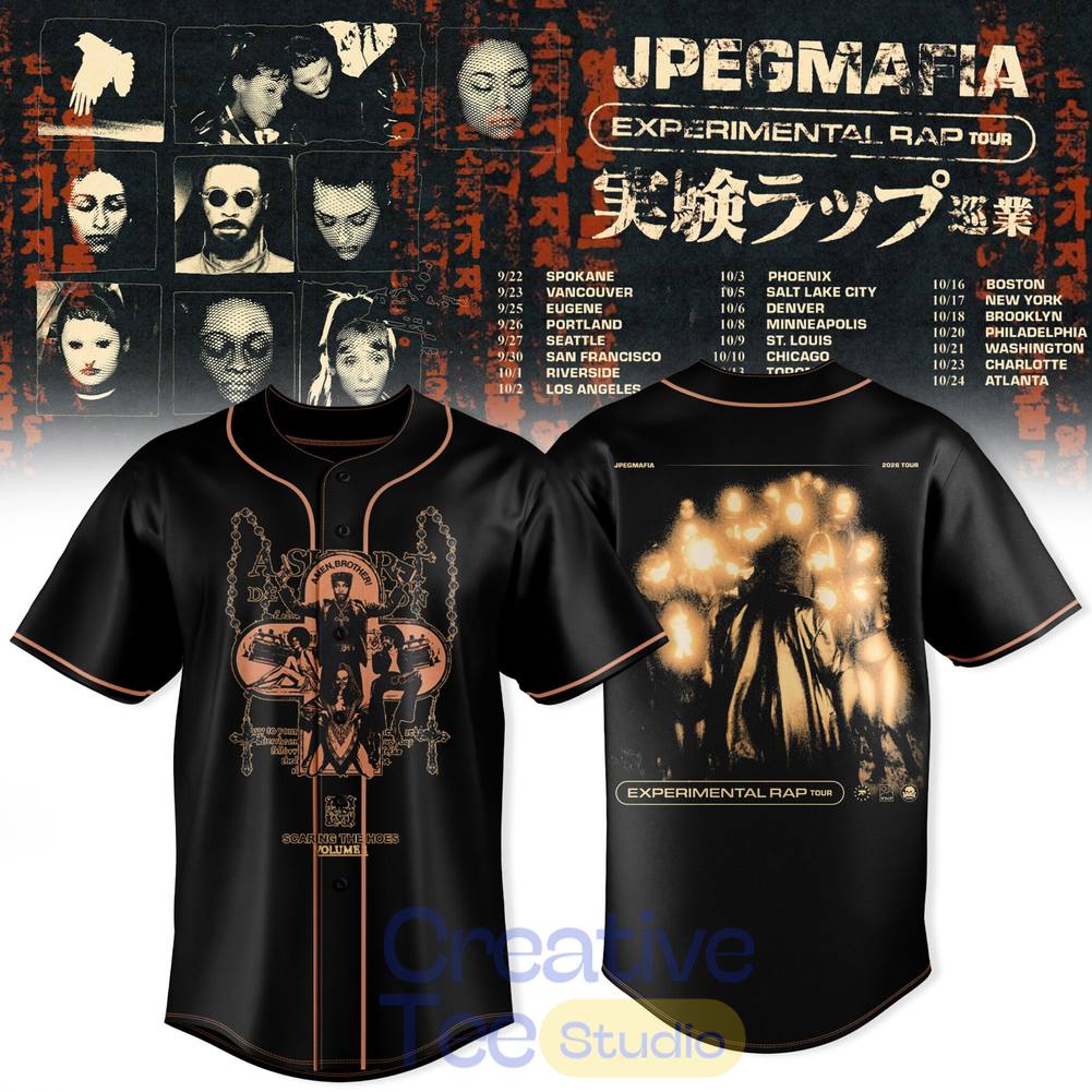 JPEGMAFIA Experimental Rap Tour 2026 Special Baseball Jersey