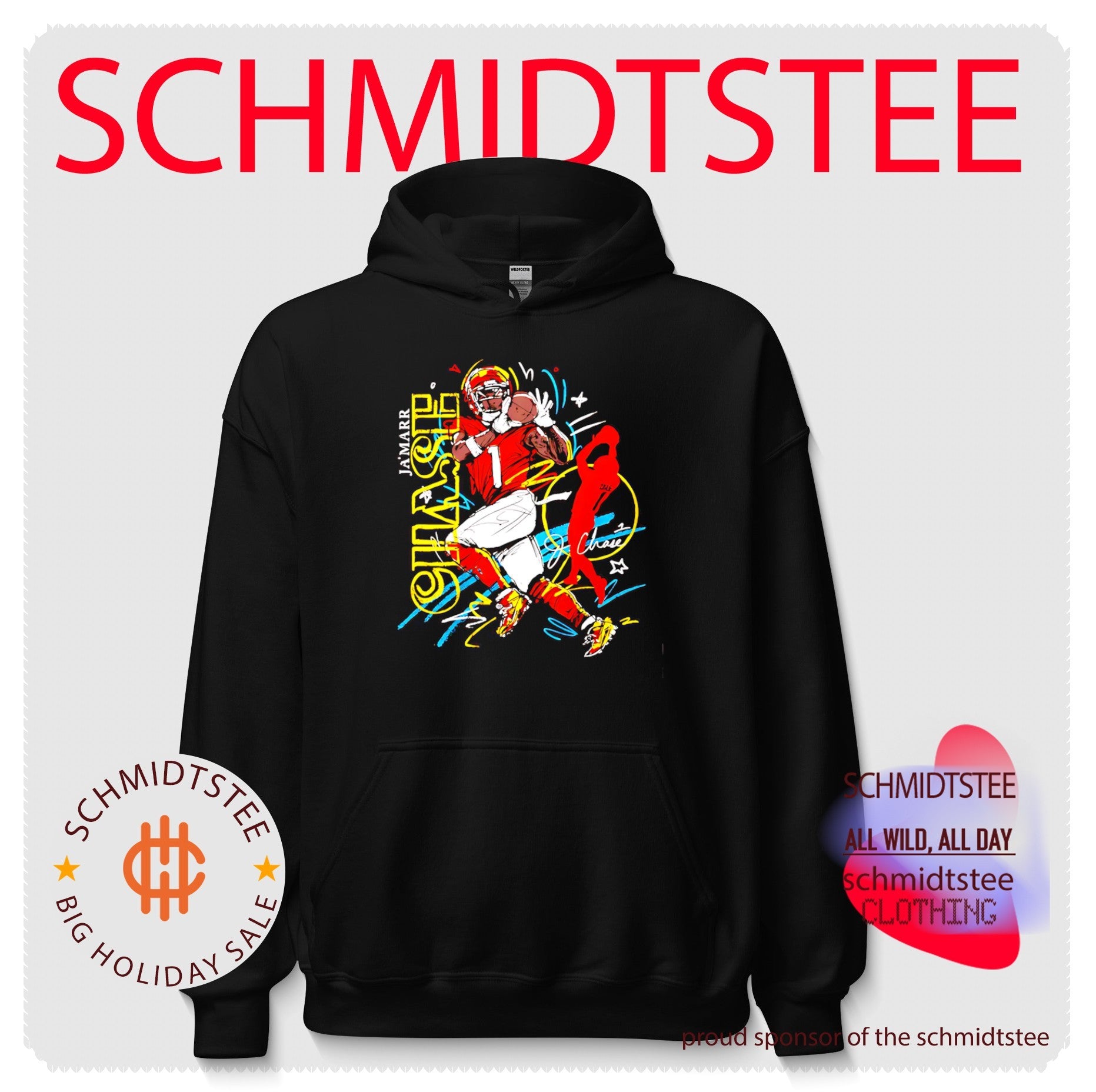 Ja’Marr Chase Cincinnati Bengals Scribble paint shirt