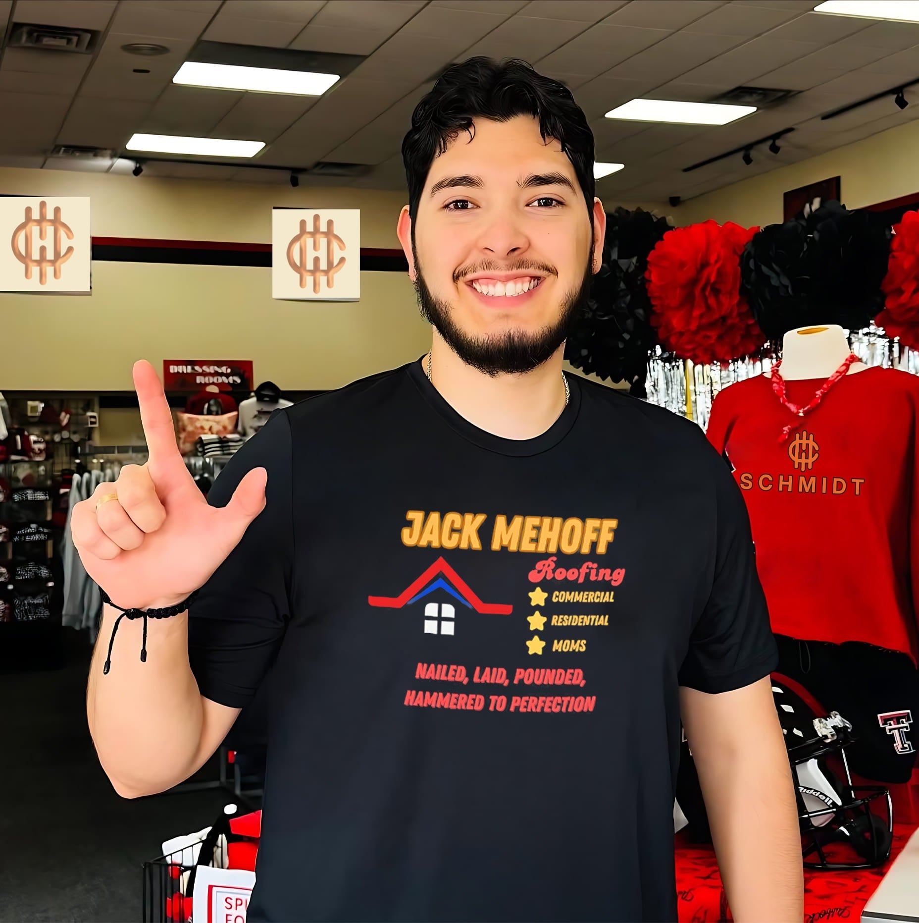 Jack Mehoff Roofing shirt