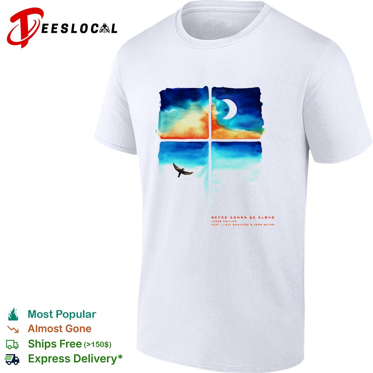 Jacob Collier 2026 Never Gonna Be Alone four photo vintage shirt