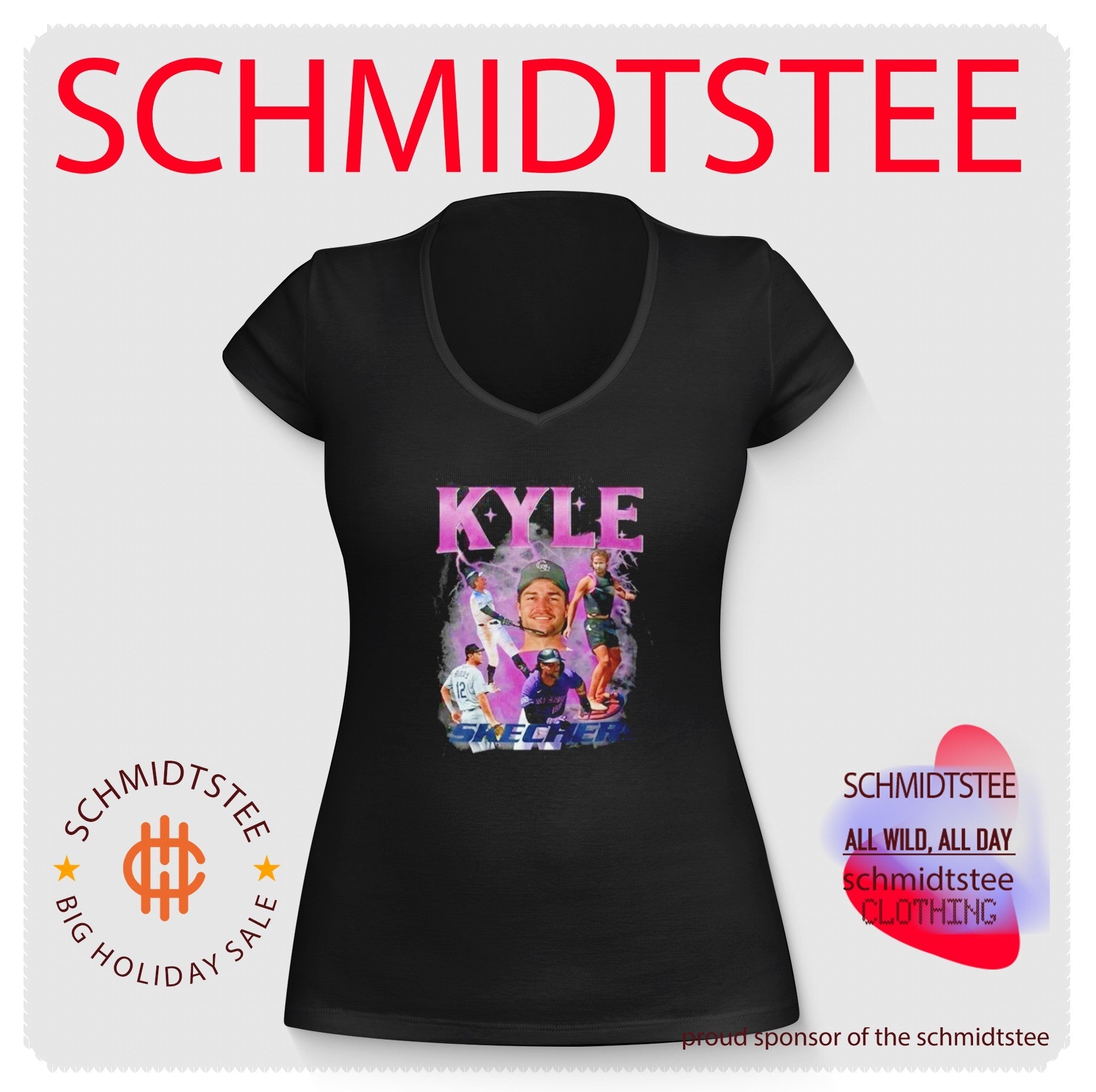 Jake McCarthy Kyle Skechers player collage shirt