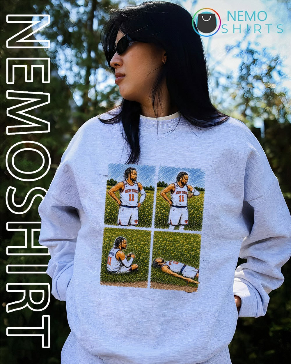 Jalen Brunson Knicks during the wait staring at the clock all day shirt