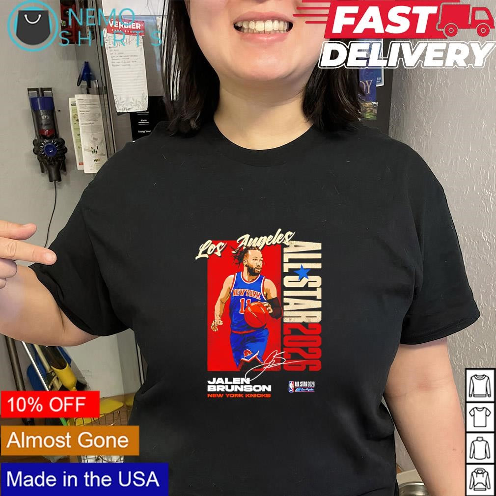 Jalen Brunson New York Knicks 2026 NBA All-Star signature shirt