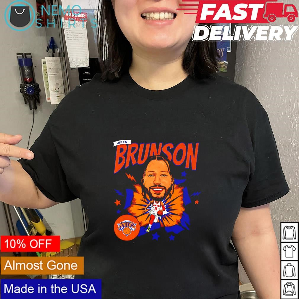 Jalen Brunson New York Knicks caricature retro shirt