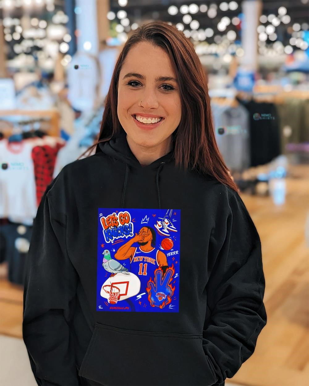 Jalen Brunson New York Knicks three points let’s go shirt