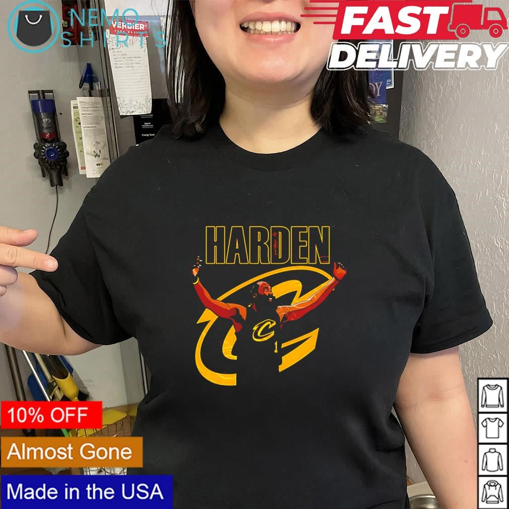 James Harden Cleveland Cavaliers jersey superimposed logo shirt