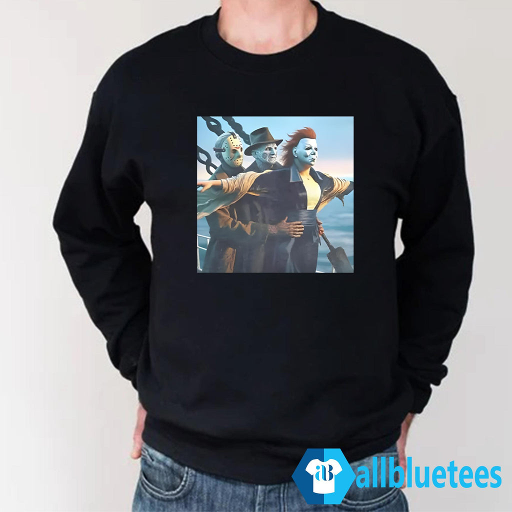Jason Voorhees Freddy Krueger Michael Myers Titanic Halloween Shirt