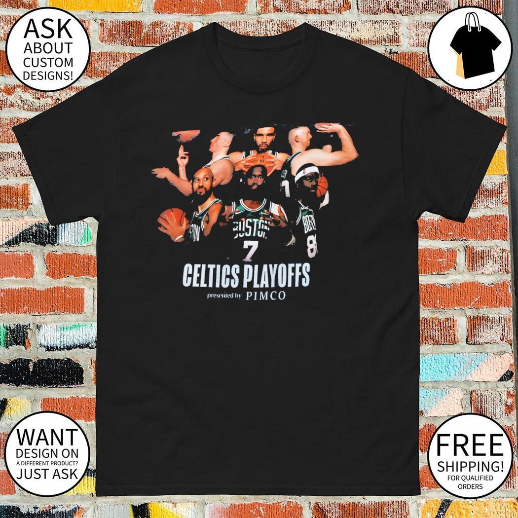 Jayson Tatum Jaylen Brown Boston Celtics Basketball Playoffs NBA presented by Pimco graphic shirt