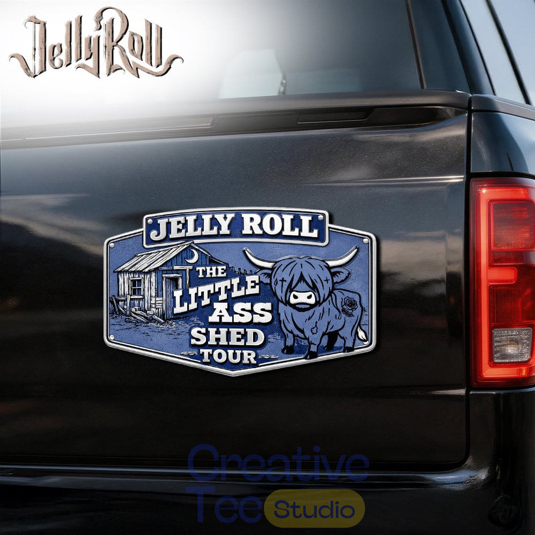 Jelly Roll “The Little Ass Shed Tour” Premium Car Name Badge