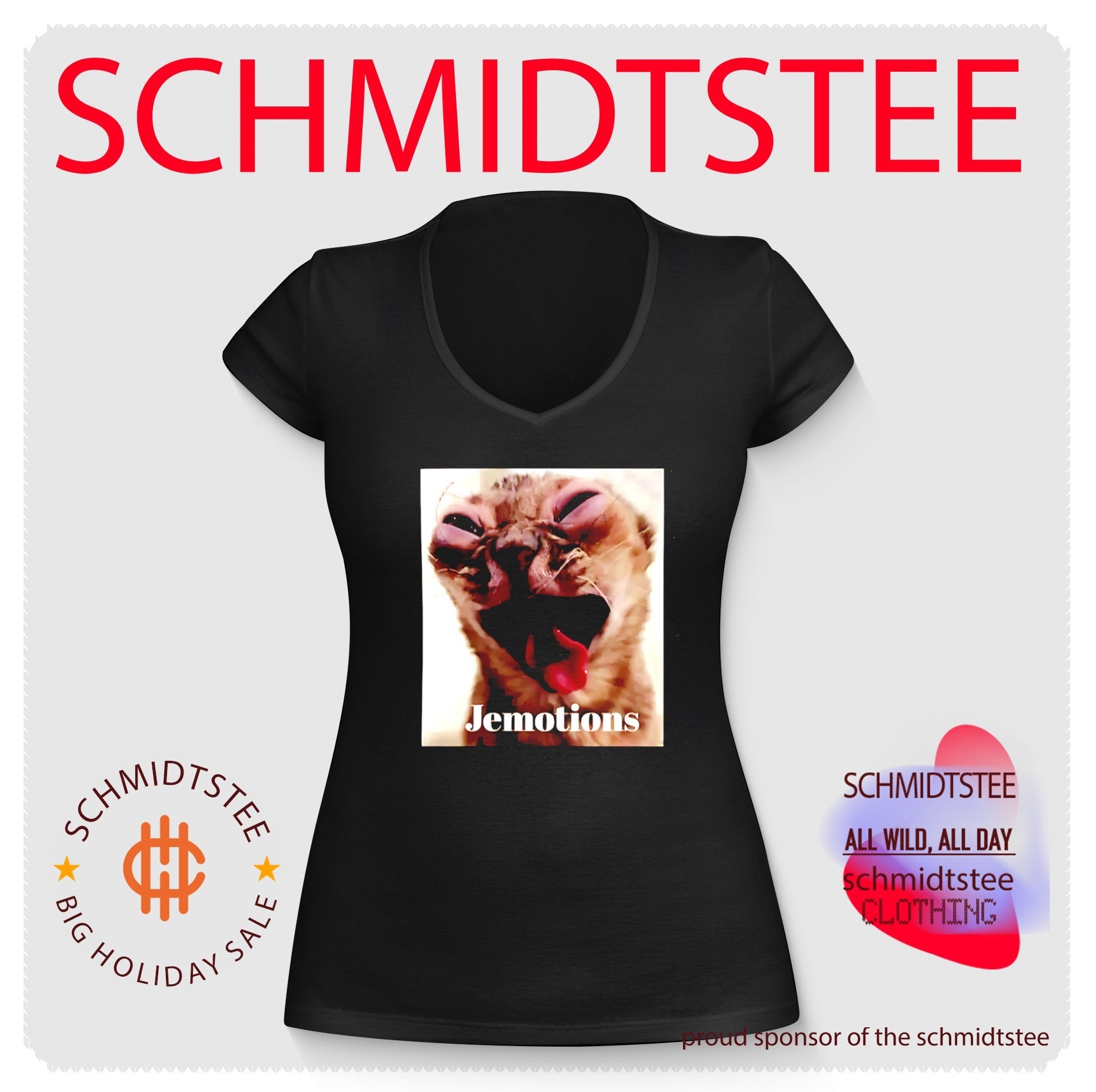 Jemotions Funny Cat cute kitten shirt