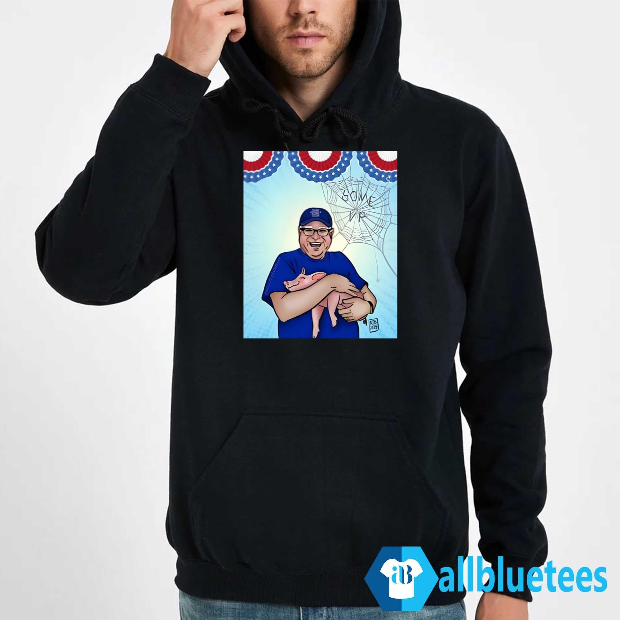 Jess Piper Tim Walz Hugs Pig Make America Happy Again Shirt