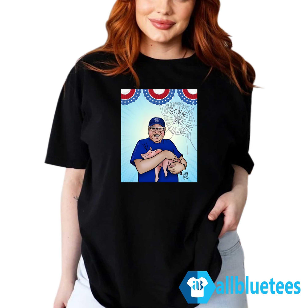 Jess Piper Tim Walz Hugs Pig Make America Happy Again Shirt