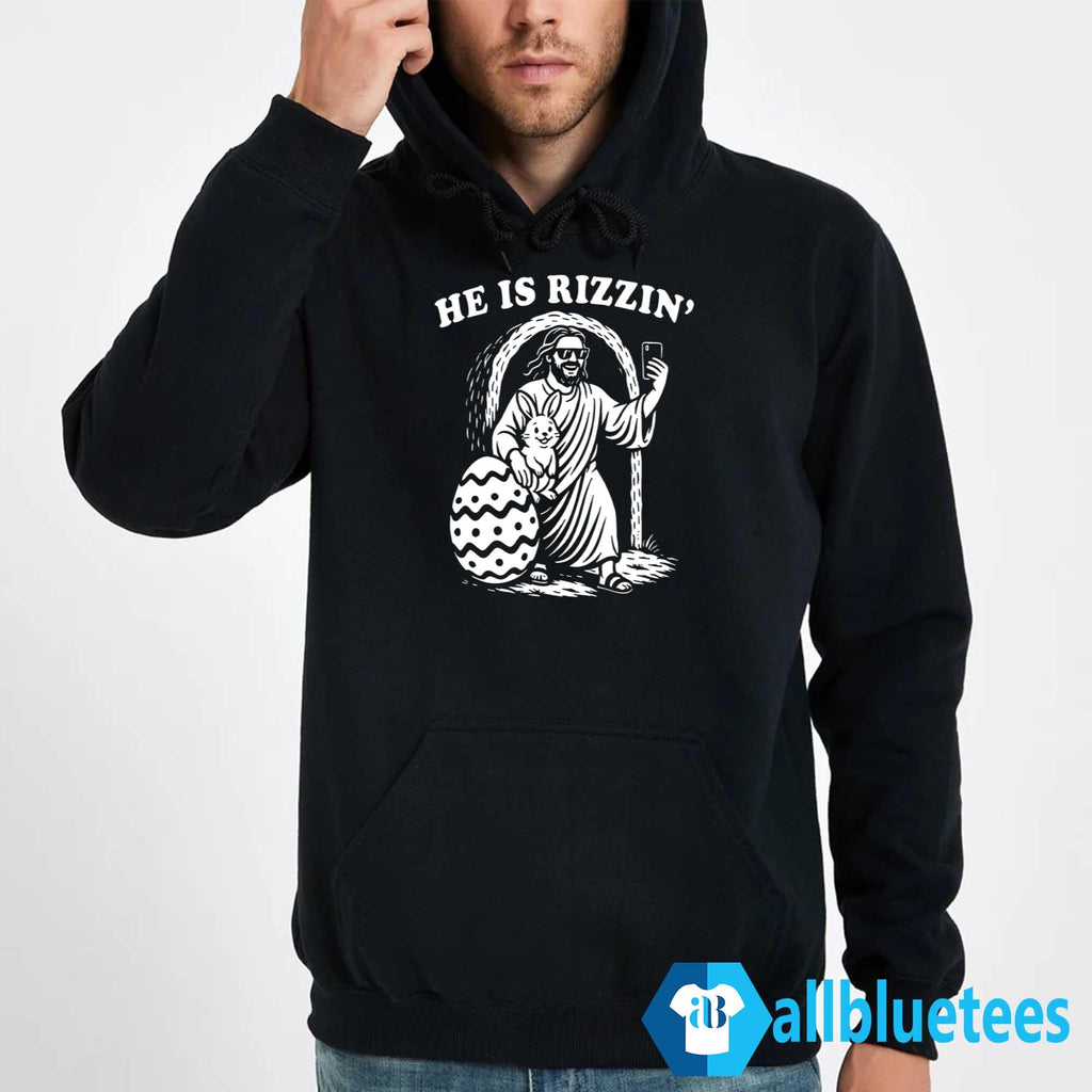 Jesus Bunny He Is Rizzin’ Easter Shirt
