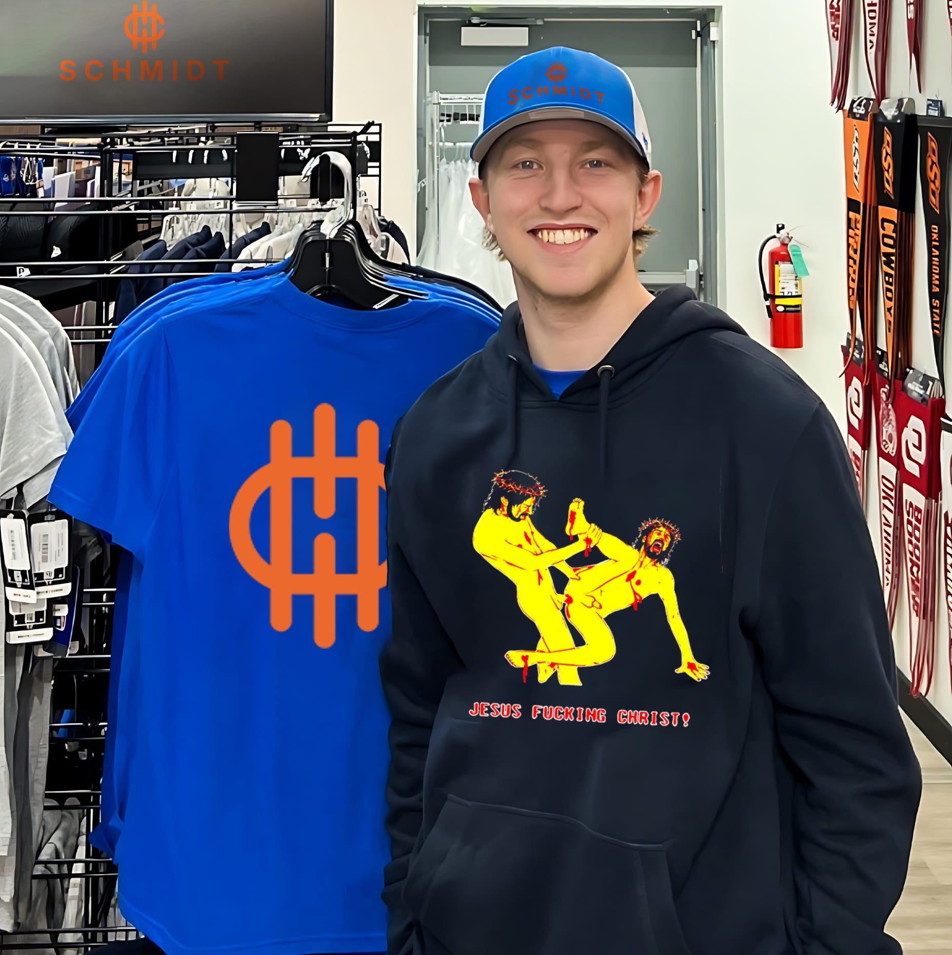 Jesus Fucking Christ blasphemous satire shirt