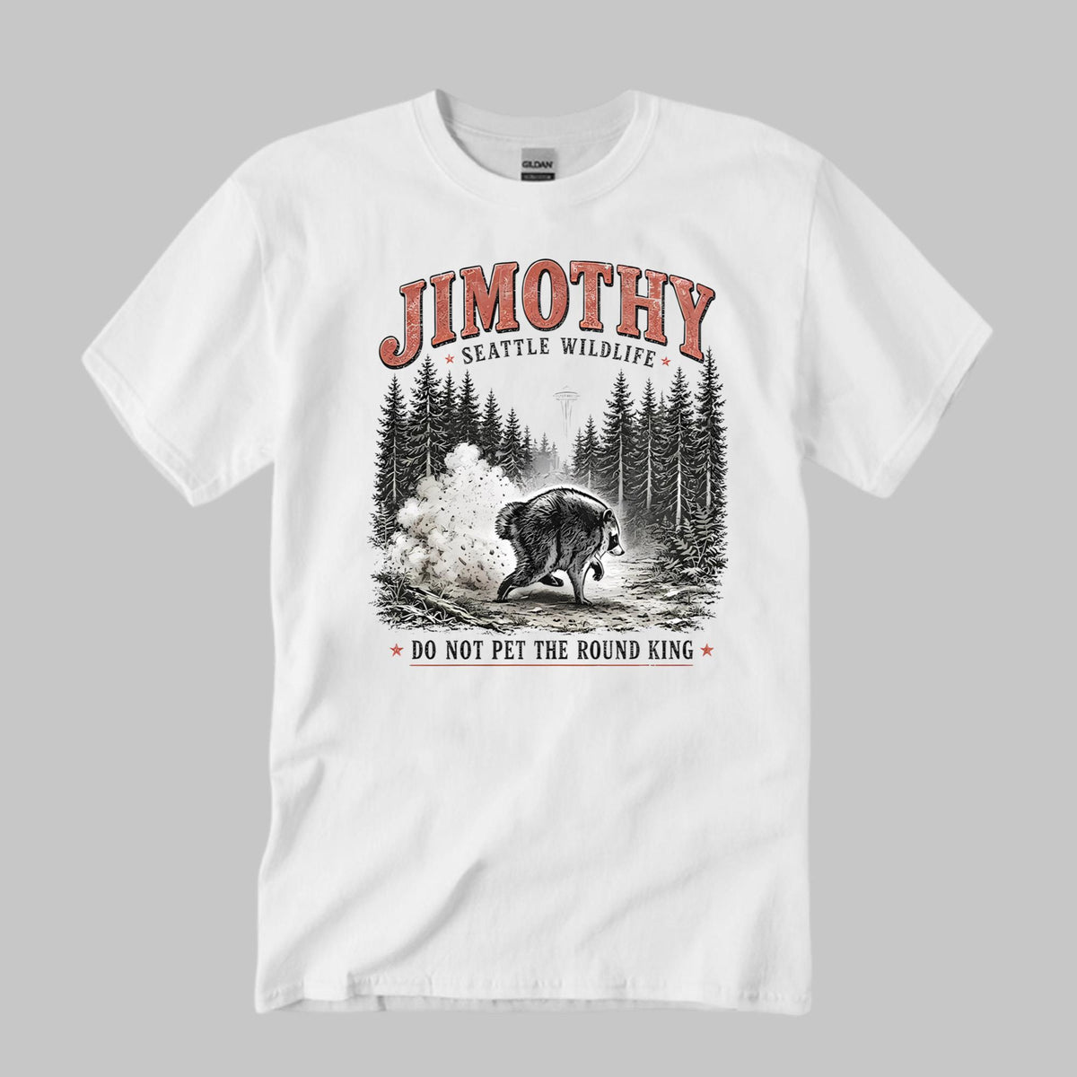 Jimothy Seattle Wildlife Do Not Pet The Round King Shirt