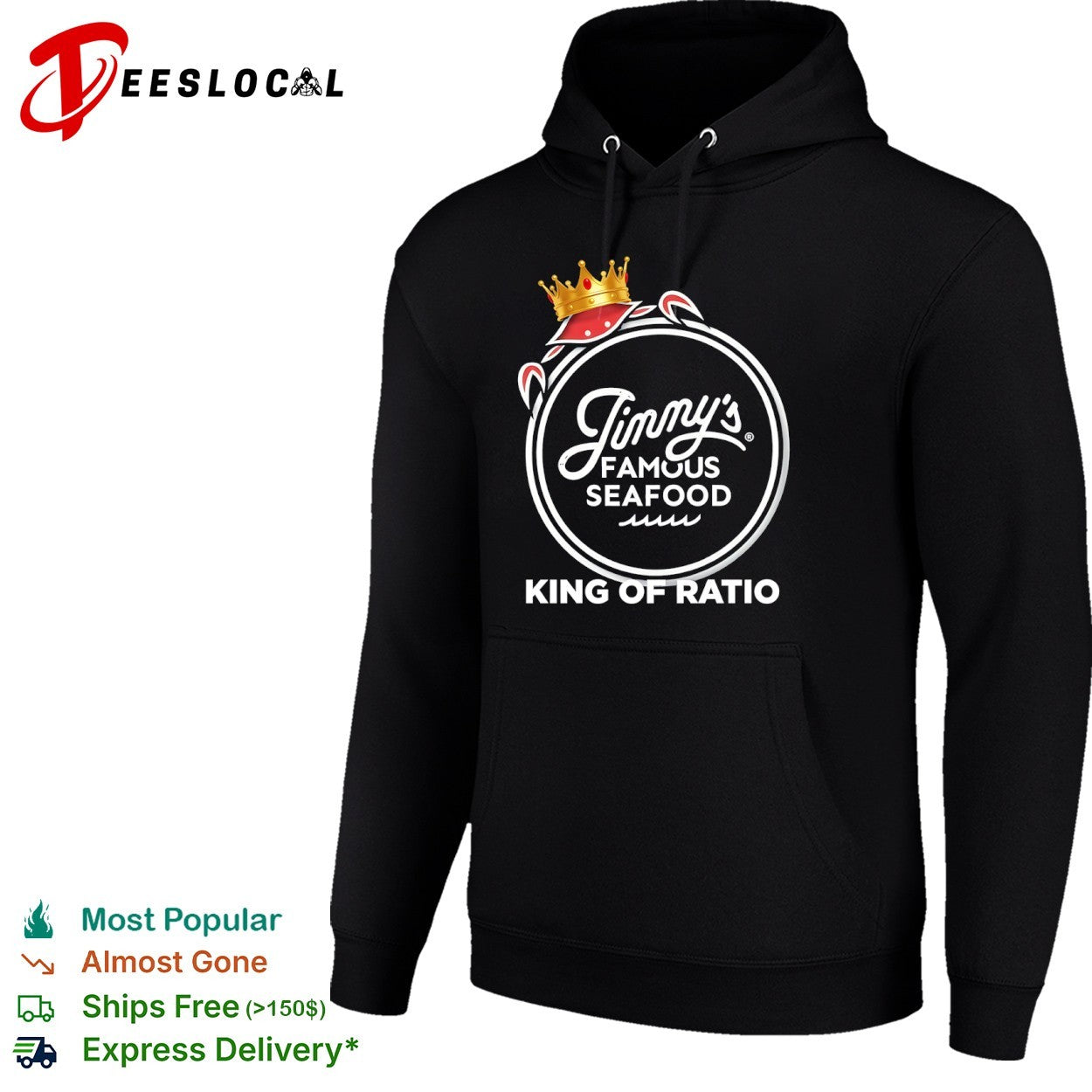 Jinny’s Famous Seafood King of Ratio Logo shirt