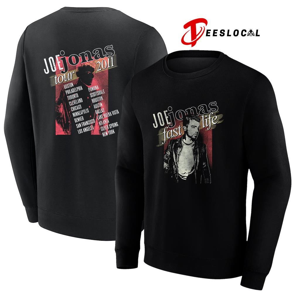 Joe Jonas Fast life 2011 cities portrait graphic shirt