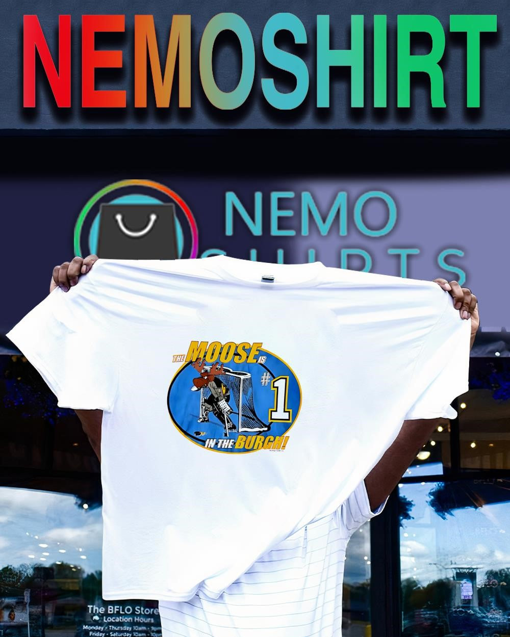 Johan Hedberg 1 the Moose Pittsburgh Penguins basketball shirt