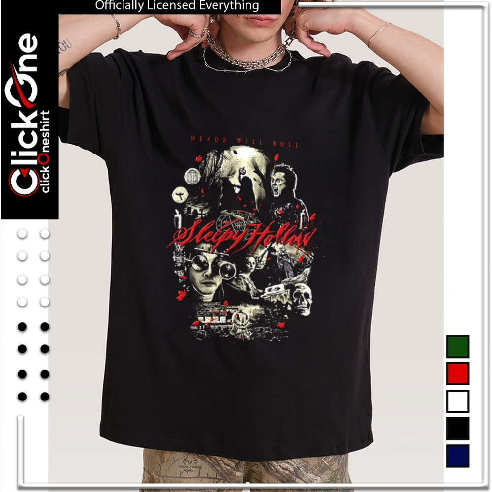 Johnny Depp Christina Ricci Christopher Walken Sleepy Hollow Heads Will Roll shirt