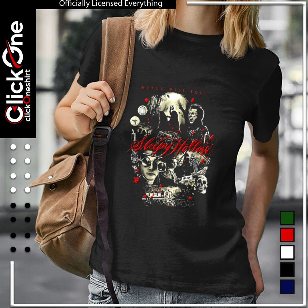 Johnny Depp Christina Ricci Christopher Walken Sleepy Hollow Heads Will Roll shirt