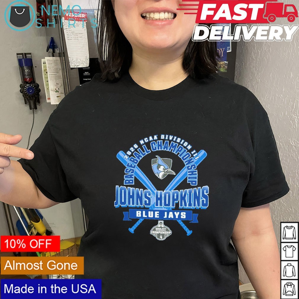 Johns Hopkins Blue Jays 2026 NCAA DIII baseball championship shirt