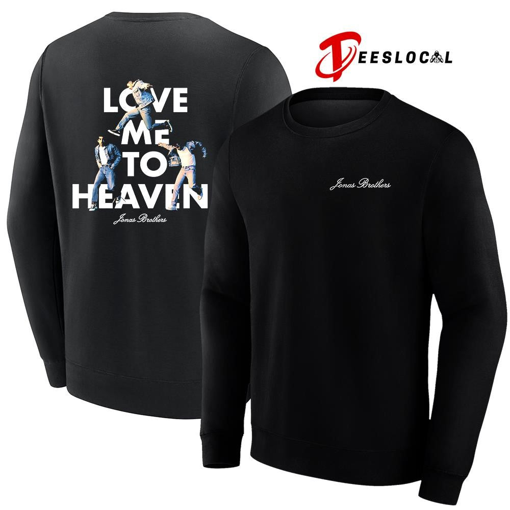 Jonas Brother love me to heaven pose graphic shirt