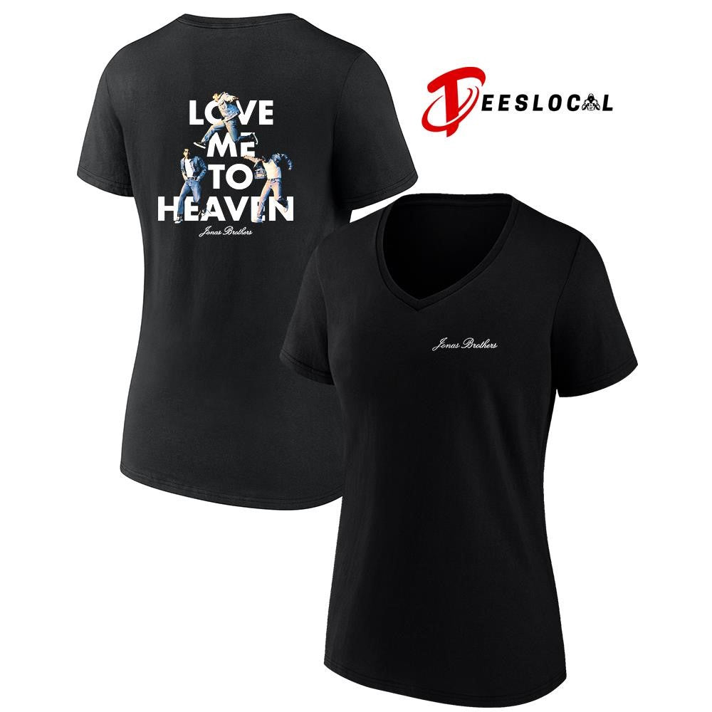 Jonas Brother love me to heaven pose graphic shirt