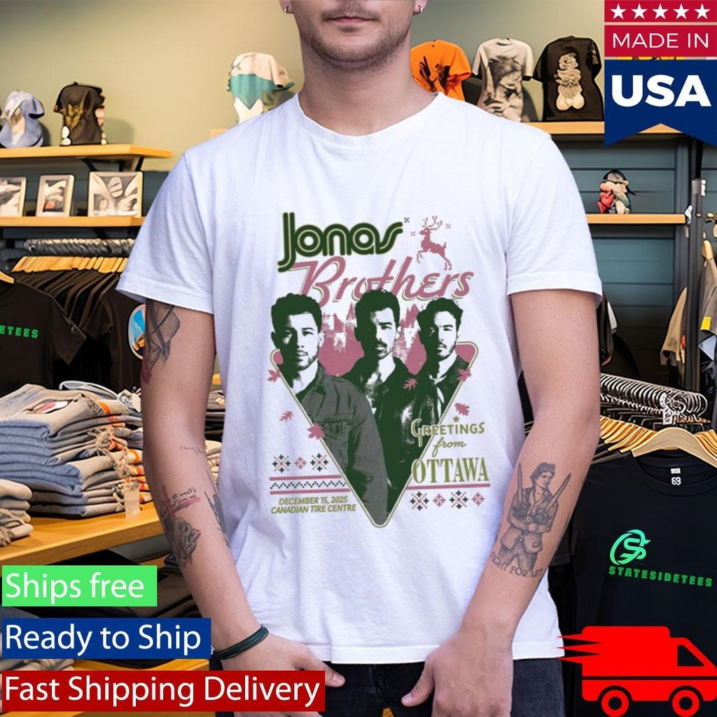 Jonas Brothers Greetings From Your Hometown Ottawa On Shirt